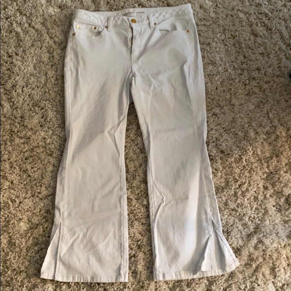 Michael Kors white denim capris - widge leg